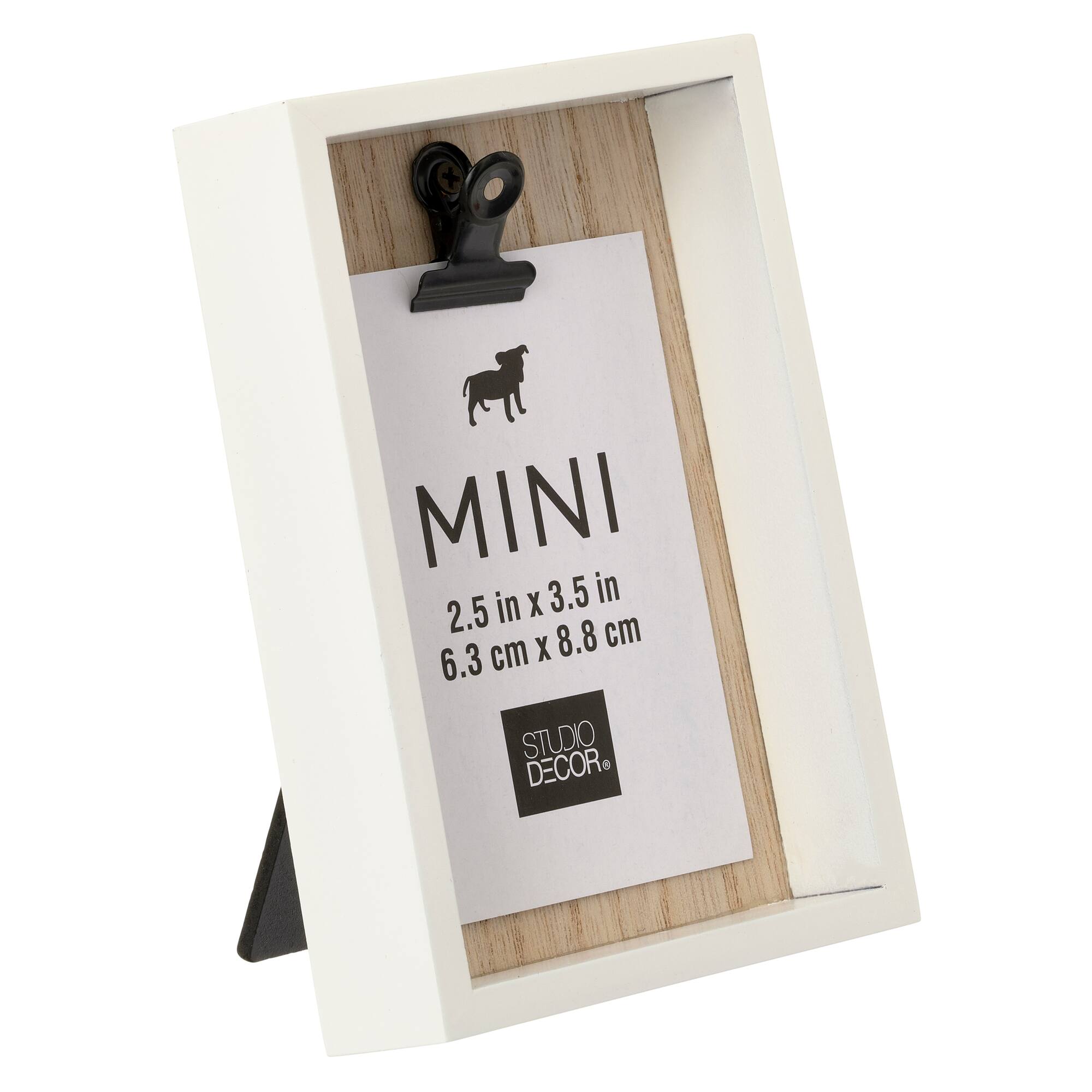 24 Pack: White Deep Box 2.5" x 3.5" Mini Clip Frame by Studio Décor®
